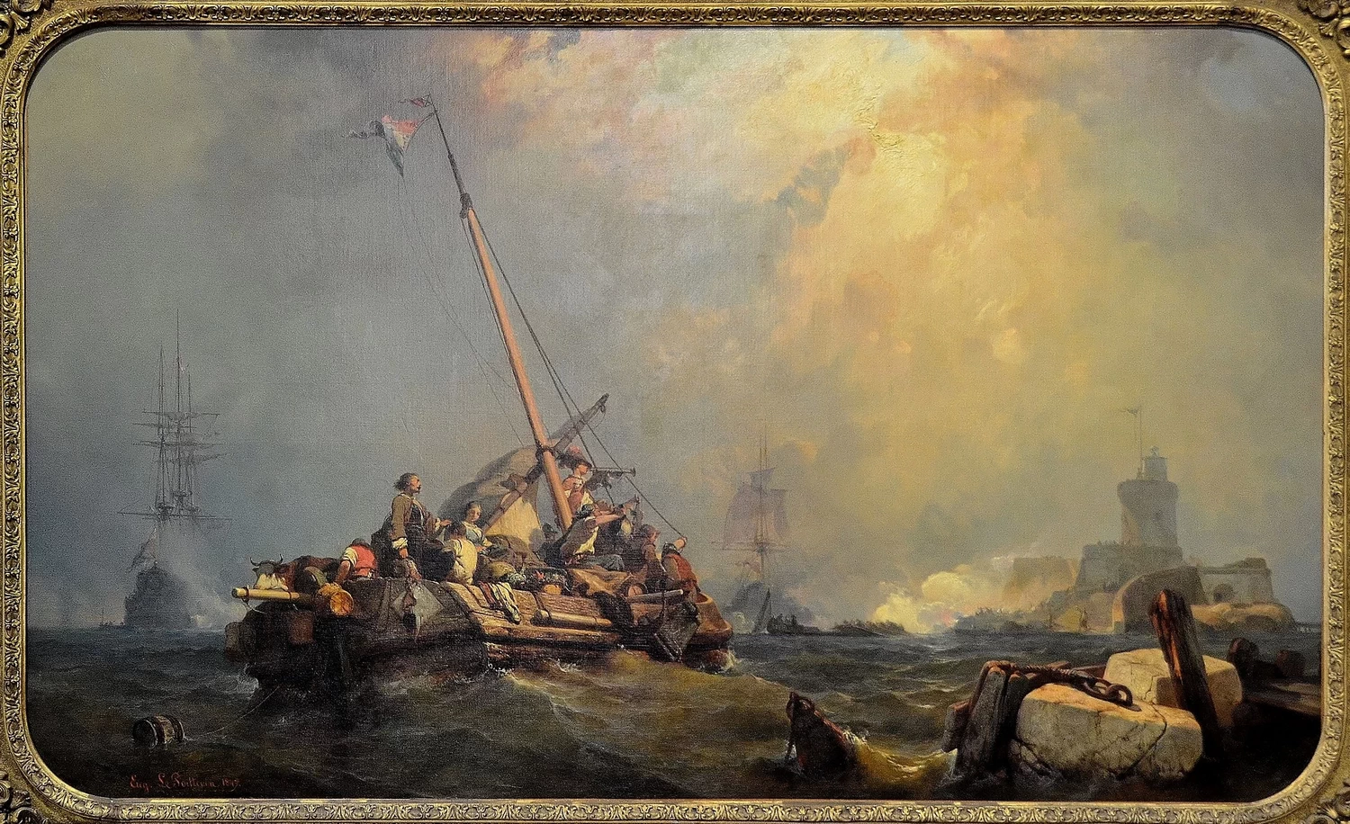 Episodio di una guerra franco - olandese, Dieppe (Seine, Maritime), Château, musée